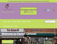 Tablet Screenshot of caninecarousel.com